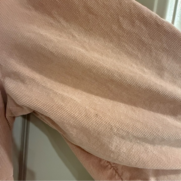 Pilcro-Anthropologie Harper Tiered Corduroy Long Sleeve Dress-Blush - Picture 9 of 15